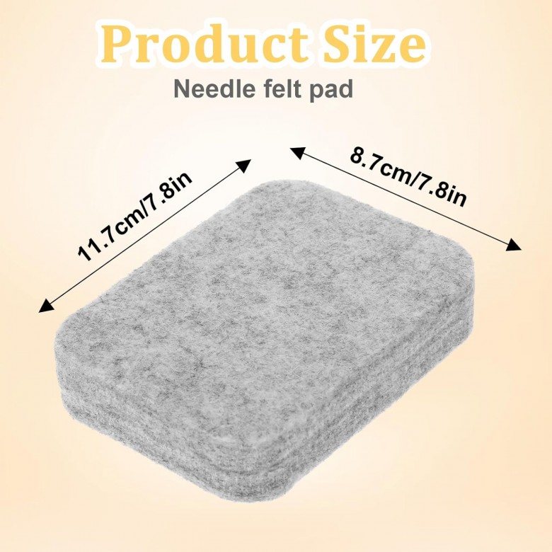 Sodeno Wool Needled Felting Pad Needle Felting Mat 4.6 * 3.4'' Sodeno Wool Needled Felting Pad Needle Felting Mat 4.6 * 3.4''