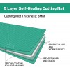 Sodeno Tools Thickened 24 x 36 Inch Self Healing Sewing Cutting Mat, A1 Rotary Cutting Sewing Mat for Crafts, Double Sided 5-Ply 