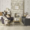 Sodeno 3D Wall Decals 3D Wallpaper Bedroom Living Mural Roll Modern Faux Brick Stone Wall Background 