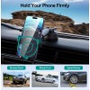 USAMS Car Phone Holder Mount, [Military-Grade Suction & Super Sturdy Base] 3 in 1 Universal Phone Mount for Car Dashboard Windshield Air Vent Car Mount for iPhone Android Smartphone GPS Navigator 