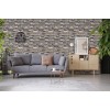 SODENO   Peel and Stick Faux Textured Stone Wall Look Removable Wallpaper for Home Decoration 17.7''x236.2