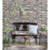 SODENO   Peel and Stick Faux Textured Stone Wall Look Removable Wallpaper for Home Decoration 17.7''x236.2