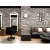 SODENO   Peel and Stick Faux Textured Stone Wall Look Removable Wallpaper for Home Decoration 17.7''x236.2