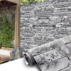 SODENO Brick Wallpaper Peel and Stick, Faux 3D Brick Stone Wall Paper Removable Vintage Contact Paper Self-Adhesive