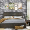 SODENO Brick Wallpaper Peel and Stick, Faux 3D Brick Stone Wall Paper Removable Vintage Contact Paper Self-Adhesive
