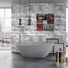 SODENO Brick Wallpaper Peel and Stick, Faux 3D Brick Stone Wall Paper Removable Vintage Contact Paper Self-Adhesive