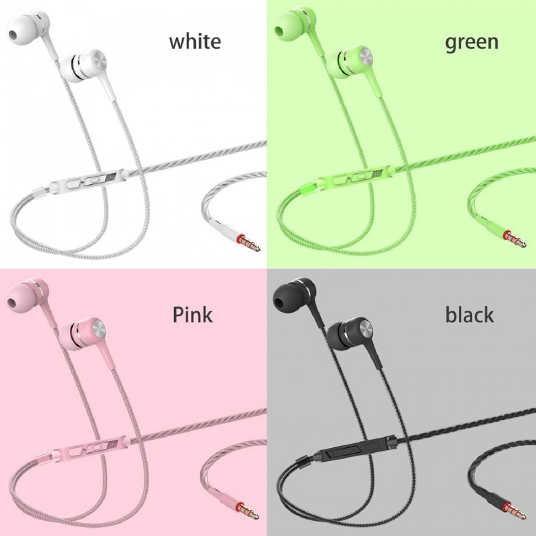 USAMS 4 Pairs Wired Earbuds with Microphone & Volume Control, in Ear Earphones for School, Noise Islating High Definition, for 3.5mm Jack iPhone iPad iPod Samsung Google Devices USAMS 4 Pairs Wired Earbuds with Microphone & Volume Control, in Ear Earphones for School, Noise Islating High Definition, for 3.5mm Jack iPhone iPad iPod Samsung Google Devices