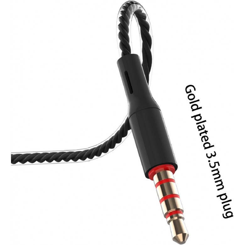 USAMS 4 Pairs Wired Earbuds with Microphone & Volume Control, in Ear Earphones for School, Noise Islating High Definition, for 3.5mm Jack iPhone iPad iPod Samsung Google Devices USAMS 4 Pairs Wired Earbuds with Microphone & Volume Control, in Ear Earphones for School, Noise Islating High Definition, for 3.5mm Jack iPhone iPad iPod Samsung Google Devices