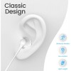 USAMS Wired Earbuds Pack of 4, in-Ear Wired Earphones with Microphone Volume Control, Powerful Heavy Bass, High Definition, Headphones Compatible with Android, iPhone, iPod, iPad, MP3 and Most 3.5mm Jack 