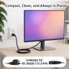 IFEART Standard 3ft 10 Amps 125 Volts Black 3 Prong AC Power Cord Cable for Electronics, TV, Computer, Printer, Radio, Monitor, Laptop, Samsung, Dell, Vizio, LG, Asus