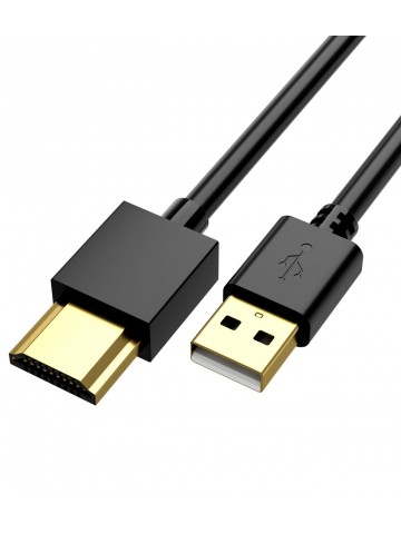 IFEART USB to HDMI Charger Cable Cord 3.3FT/1M USB to HDMI Adapter Cable for Mac iOS Windows 12/11/10/Vista/XP, HDTV, Satellite Box