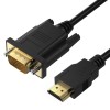 IFEART HDMI to VGA Cable 6 Feet, Computer HDMI to VGA Monitor Cable 1080P@60Hz Video Cord (Male to Male) Compatible for Computer, Desktop, Laptop