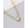 2pcs Heart Decor Waist Chain